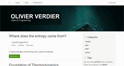 Desktop Screenshot of olivierverdier.com