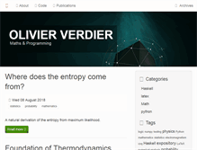 Tablet Screenshot of olivierverdier.com